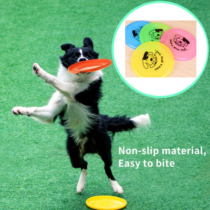 Disco volador de silicona para perro