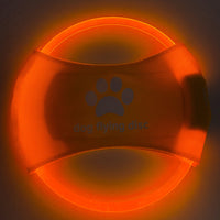 Disco volador con luz LED · Naranja