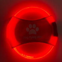 Disco volador con luz LED · Rojo
