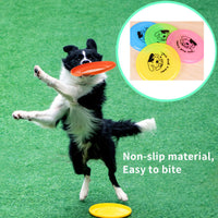 Disco volador de silicona para perro