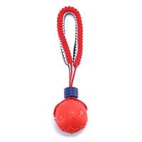 Pelota con cuerda para perro