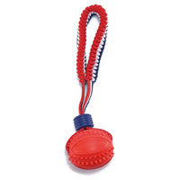 Pelota mordedor con cuerda · Rugby rojo