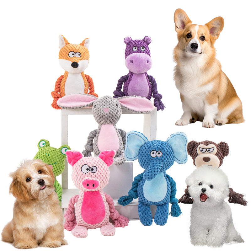 Peluche con cuerda para perro