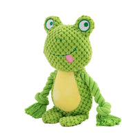 Peluche con cuerda y sonido · Rana